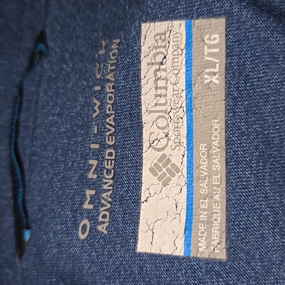 Columbia XL omni-wick polo tshirt. Blue - Picture 7 of 7